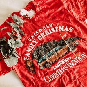 Switcher National Lampoon’s Griswold Family Christmas Vacation Red T-Shirt. Sz S